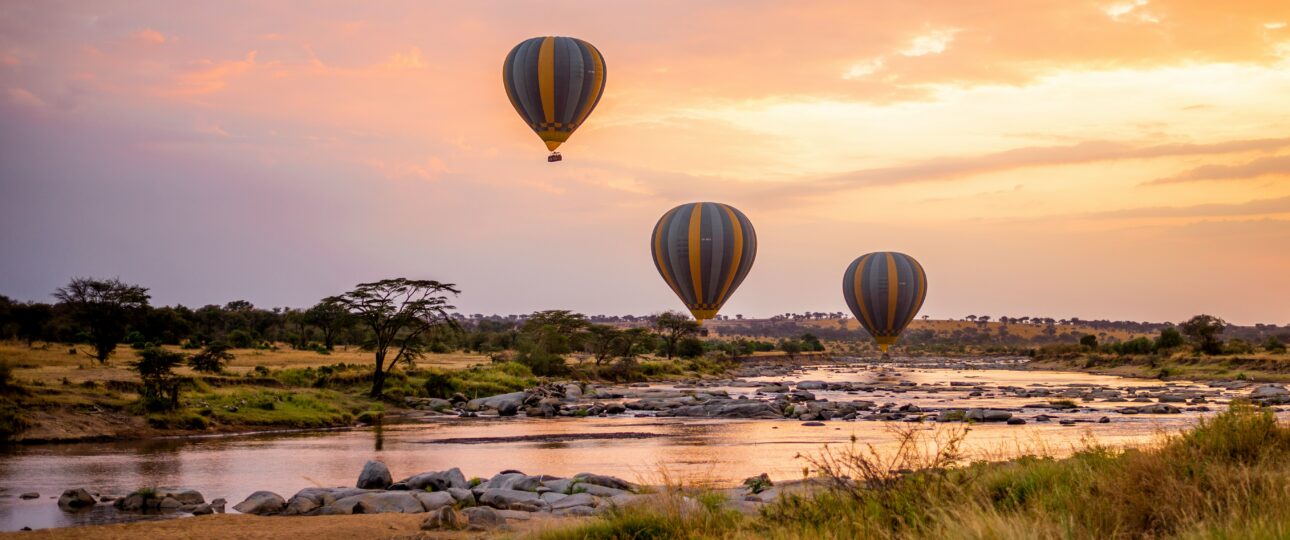 Hot Air Balloon Over the Serengeti
